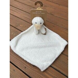 Levi And Emmie Plush DUCK Goose Chick Feather Knit Baby Lovey Security Blanket